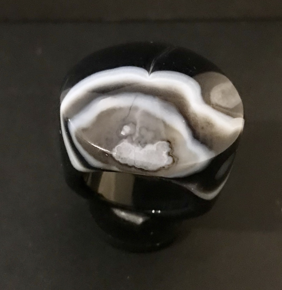 Onyx-Ring ( Streifen-Achat)